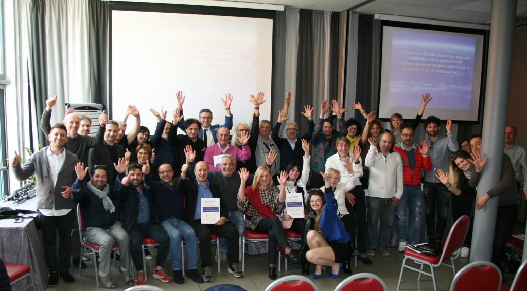 Foto di gruppo con tutti i partecipanti al Convegno Didattico Anam 2018 Bologna