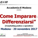 Accademia Anam Modena: lunedì 20 novembre seminario con il coach Giancarlo Fornei!